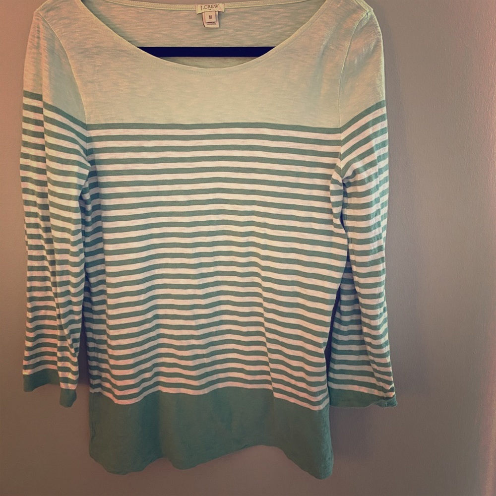3/4 length J Crew top